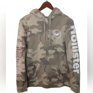 Hollister California Green And Pink Camo Hoodie Size M